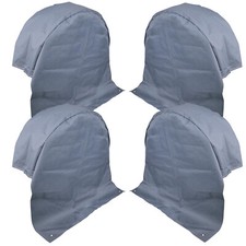 4x Wohnwagen Radabdeckung grau